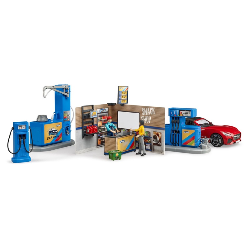 Benzinărie și spălătorie auto Bworld - Bruder...