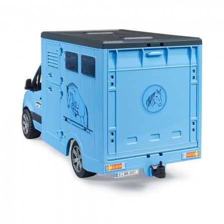 Camionetă transport animale MB Sprinter cu 1 cal - Bruder 2674