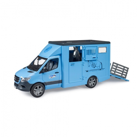 Camionetă transport animale MB Sprinter cu 1 cal - Bruder 2674