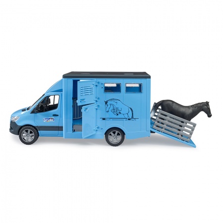 Camionetă transport animale MB Sprinter cu 1 cal - Bruder 2674