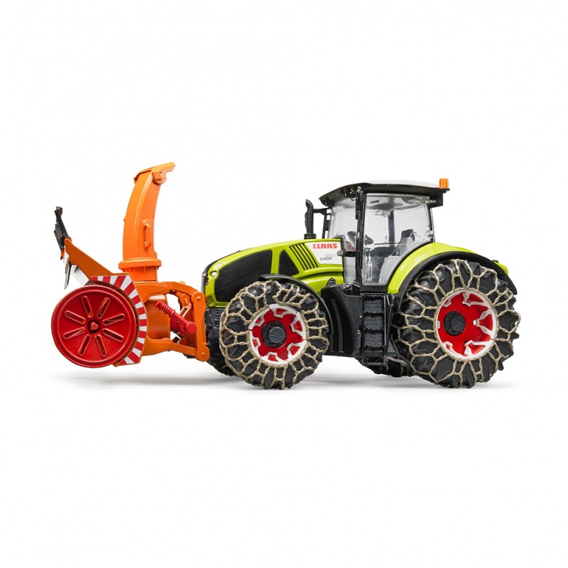 Tractor Claas Axion 950 cu lanțuri și freză de...