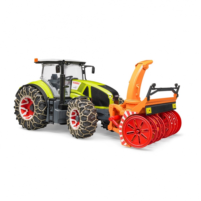 Tractor Claas Axion 950 cu lanțuri și freză de...