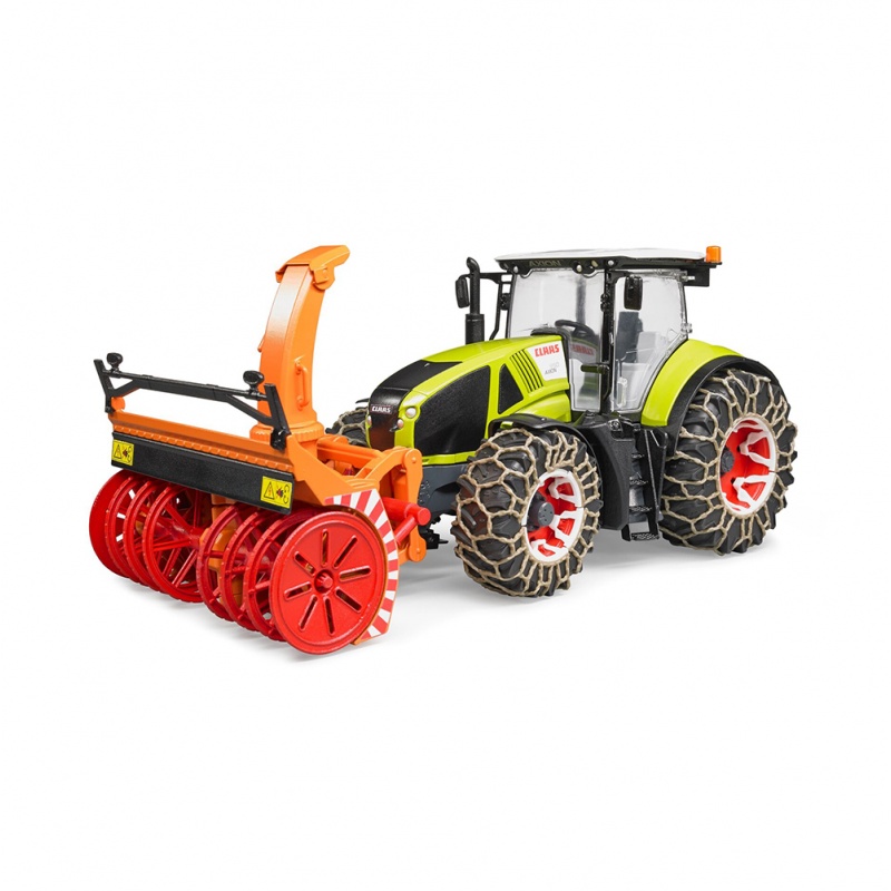 Tractor Claas Axion 950 cu lanțuri și freză de...