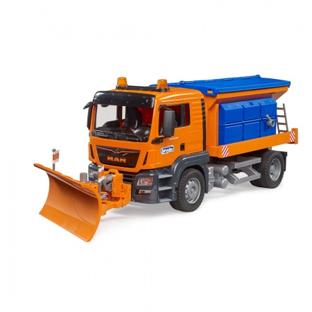 MAN TGS Serviciu de iarnă cu lamă de plug - Bruder 2800