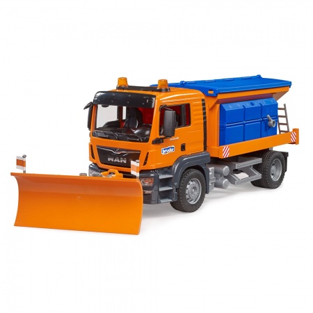 MAN TGS Serviciu de iarnă cu lamă de plug - Bruder 2800