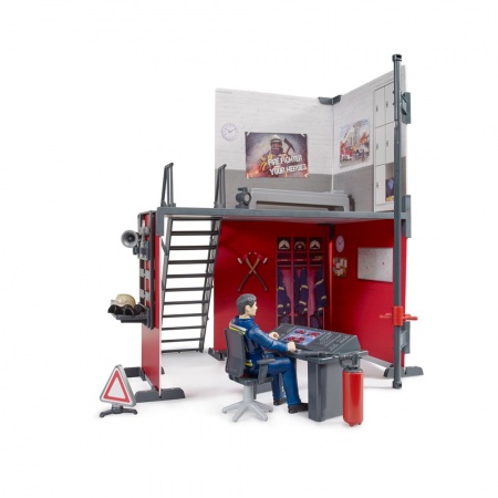 bworld Secție de pompieri cu pompier - Bruder 62702