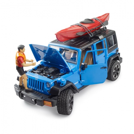 Jeep Wrangler Rubicon Unlimited cu caiac - Bruder 2529