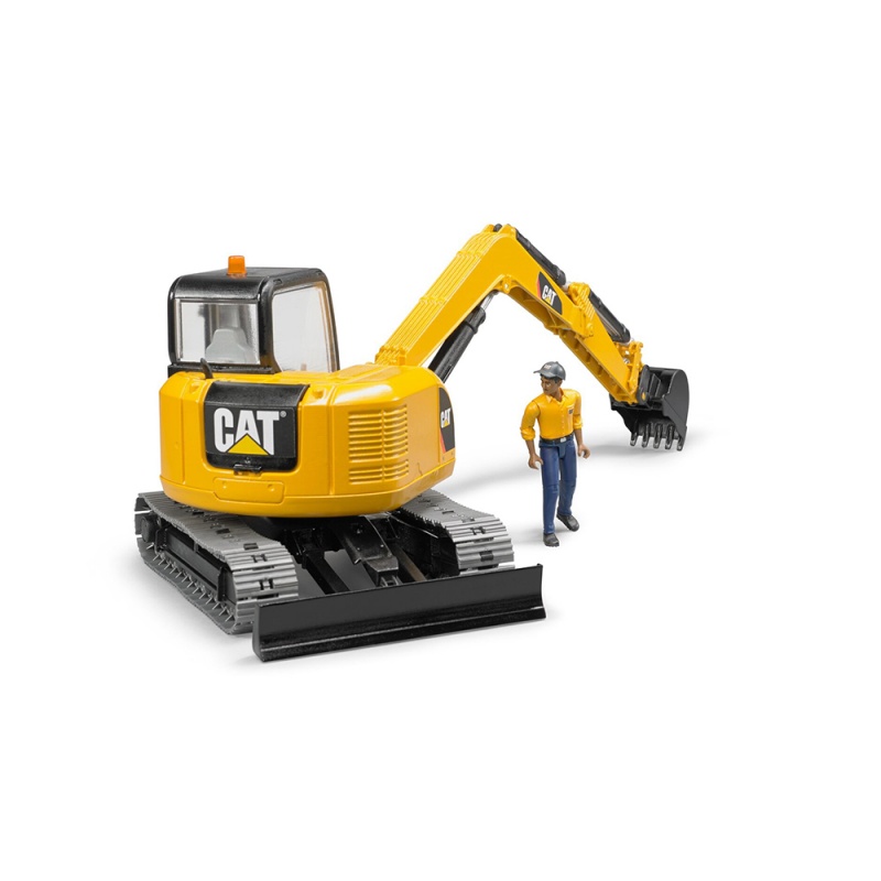 Excavator mini cu șenile CAT cu muncitor -...