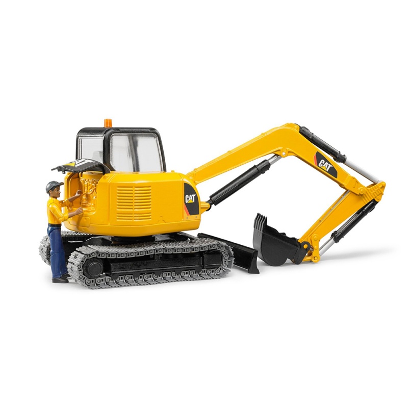 Excavator mini cu șenile CAT cu muncitor -...