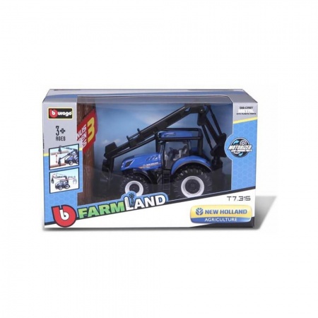 Tractor forestier New Holland T7.315 cu încărcător butuci
