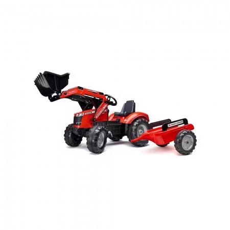 Excavator cu pedală Massey Ferguson S8740 cu remorcă 2