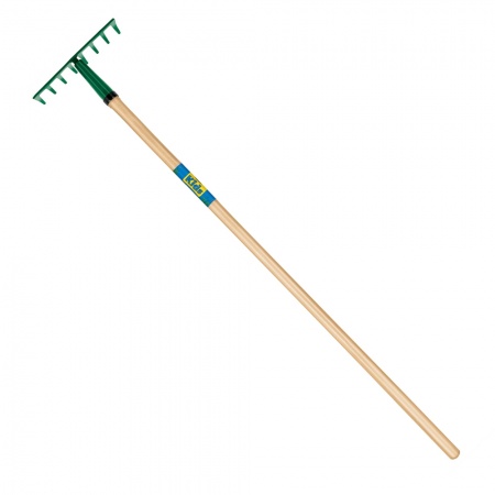 Greblă metalică kids cu coadă din lemn, l 103 cm Truper